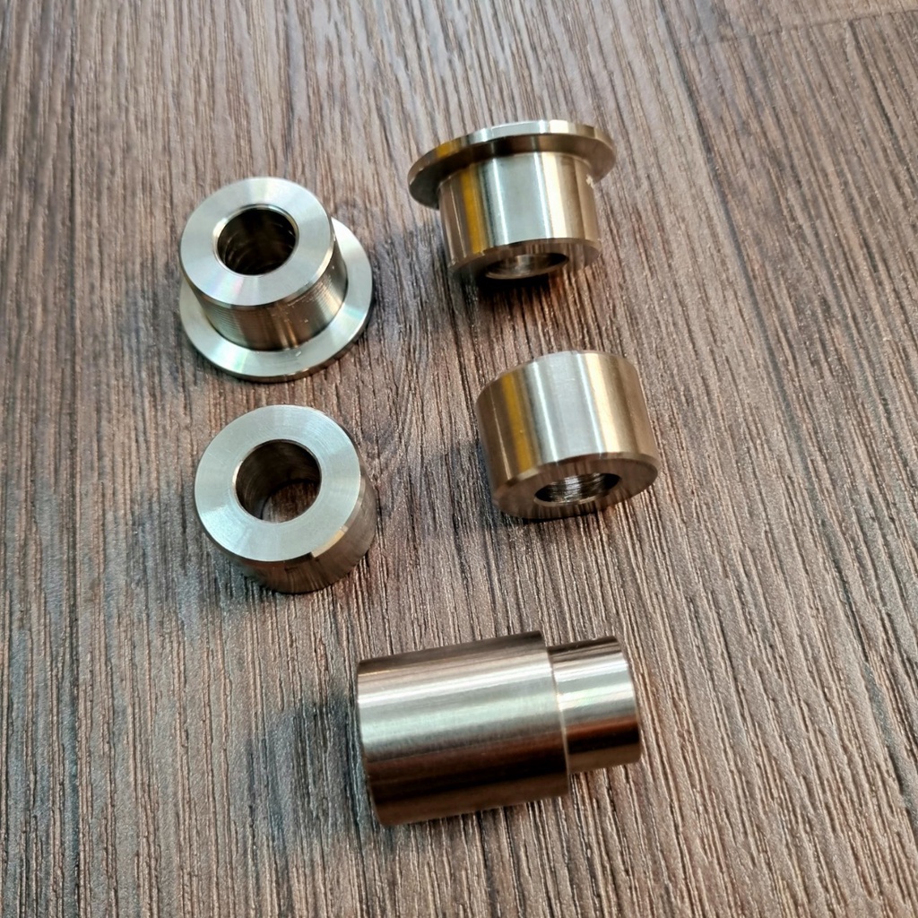 Bộ 5 Cục Canh Bánh Trước, Sau Bằng Inox, Canh Cùi Đĩa Cho Raider Fi, Satria Fi