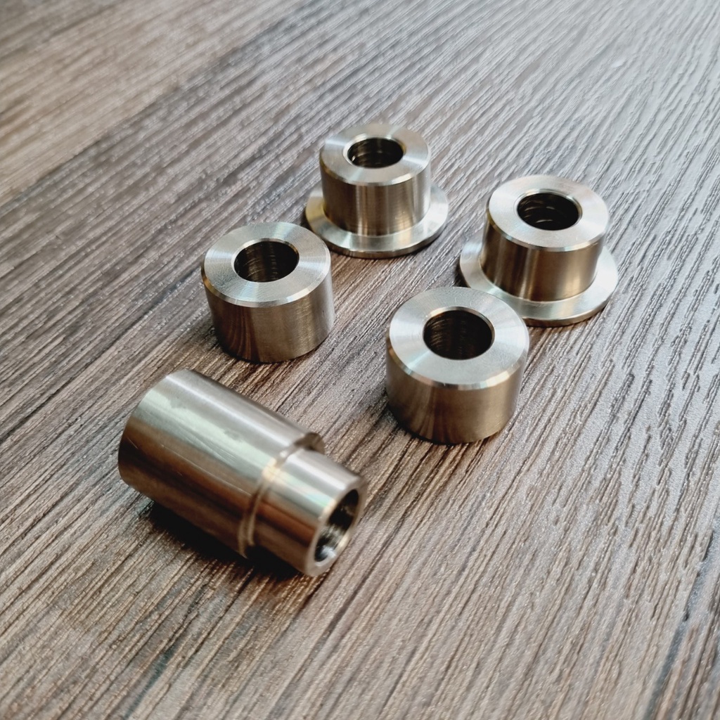 Bộ 5 Cục Canh Bánh Trước, Sau Bằng Inox, Canh Cùi Đĩa Cho Raider Fi, Satria Fi