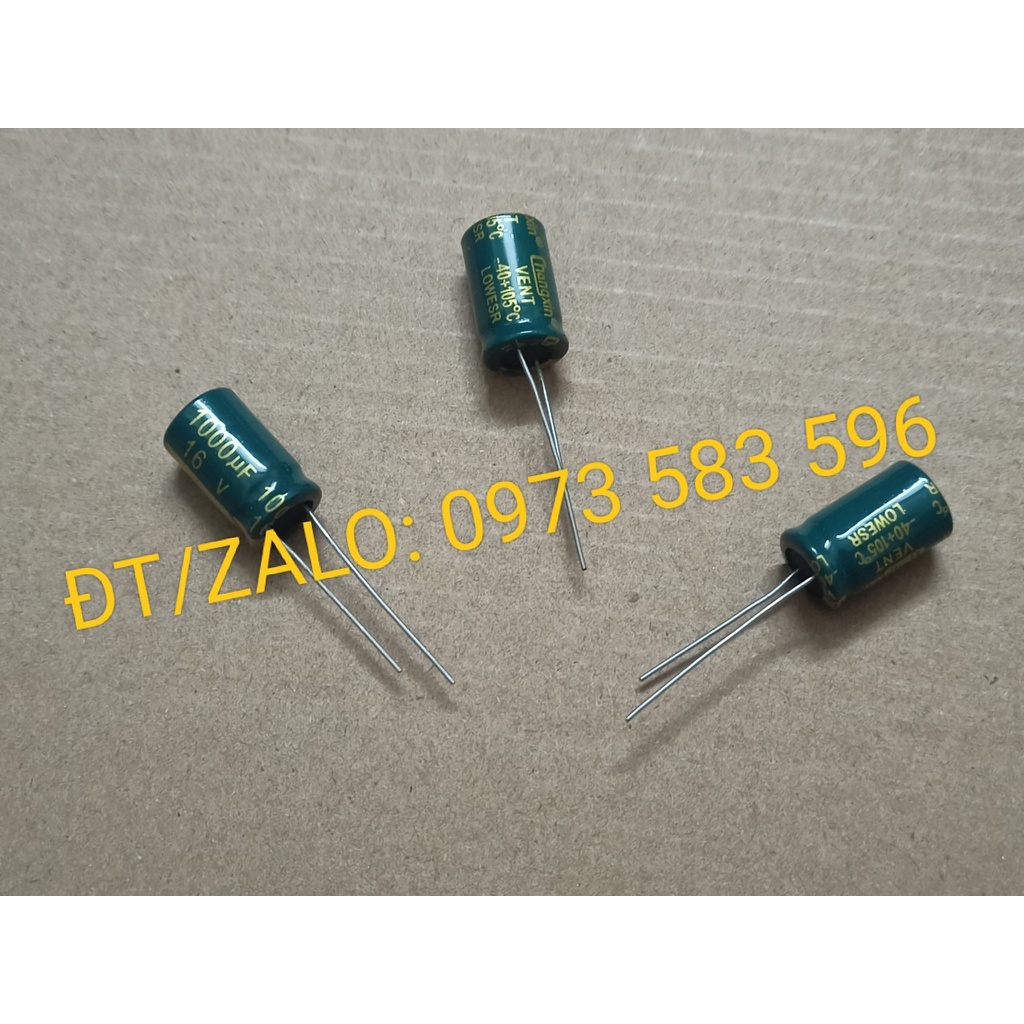 Tụ Hóa 16V 1000UF (20 con / Túi) tụ xịn
