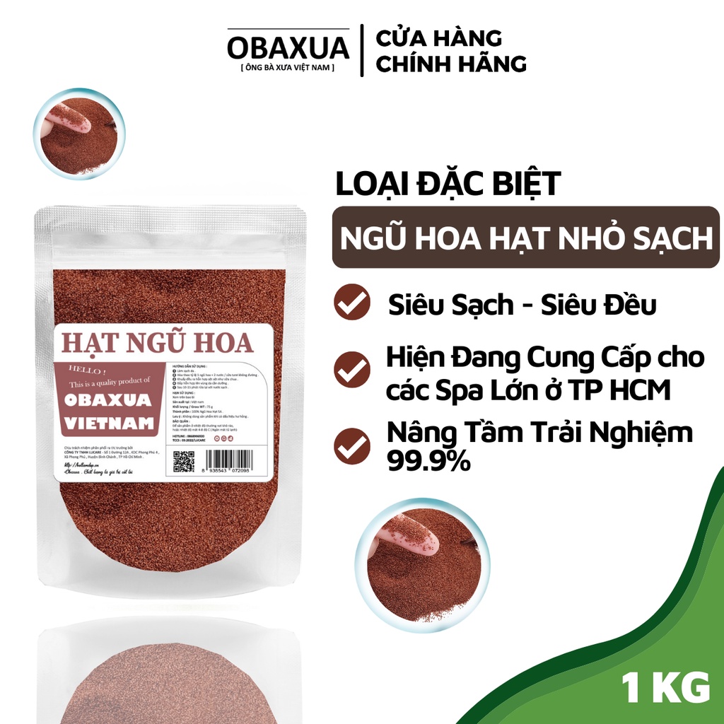 1Kg Ngũ hoa hạt OBAXUA nguyên chất cao cấp loại 1 (hạt đình lịch )