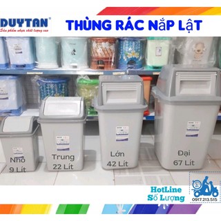 🚀TBA SHOP🚀 Thùng Rác Nắp Lật Duy Tân Nhỏ/Trung/Lớn/Đại
