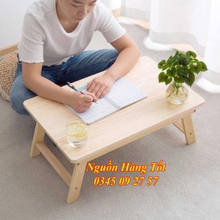 Bàn Trà Gỗ Cao Su KAMA 70x50x27cm - Gấp Gọn Đa Năng Dễ Dàng Di Chuyển, Tiện Lợi