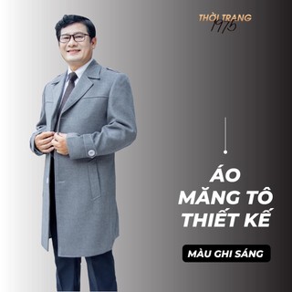 Áo dạ măng tô nam trung niên dạ lông cừu nhập khẩu hàn quốc cao cấp