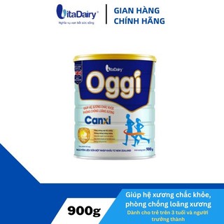 Vitadairy Oggi Canxi lon 900g dinh dưỡng cho sương khớp dẻo dai chắc khỏe
