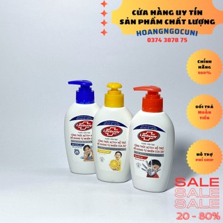 Nước rửa tay Lifebuoy 180g bảo vệ vượt trội, dưỡng ẩm da , chanh khử mùi chai nhỏ chính hãng