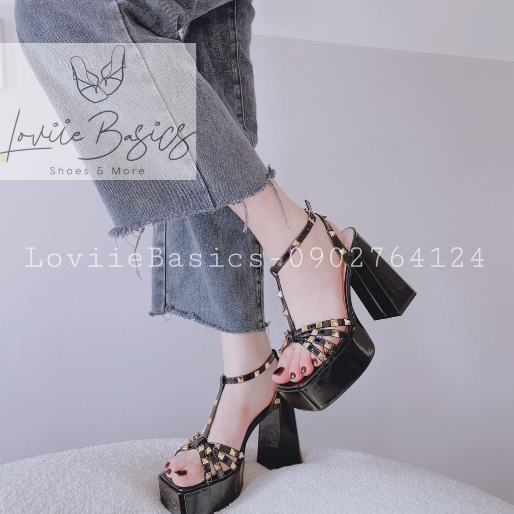 GIÀY CAO GÓT LOVIIE BASICS - SANDAL NỮ PHONG CÁCH THỜI TRANG HIỆN ĐẠI ĐÍNH ĐÁ PHALE G230333
