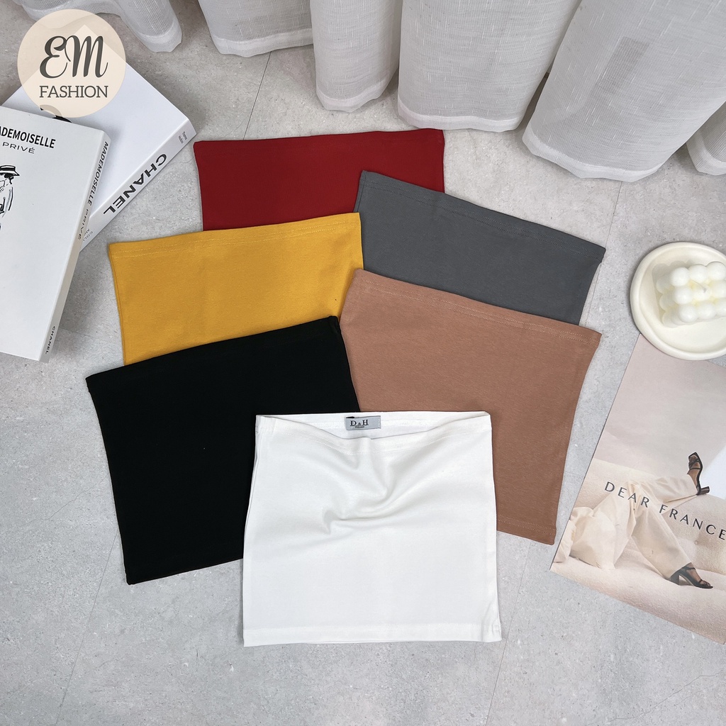 Áo ống croptop áo quây ngực nữ Cotton chất dày mát Freesize - EM Fashion | BigBuy360 - bigbuy360.vn