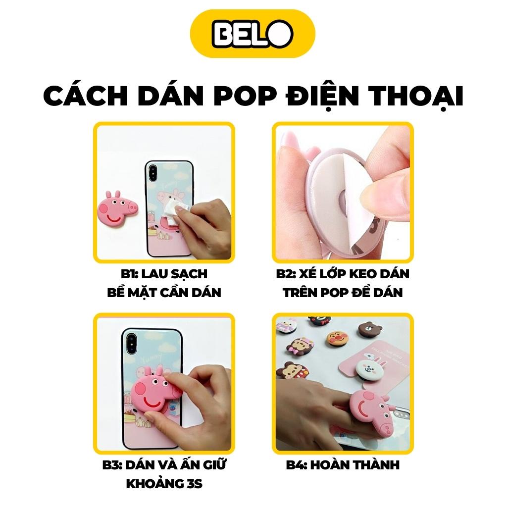 Popsocket, giá đỡ chống lưng điện thoại, pop đỡ điện thoại để bàn hoặc cầm tay – Belo