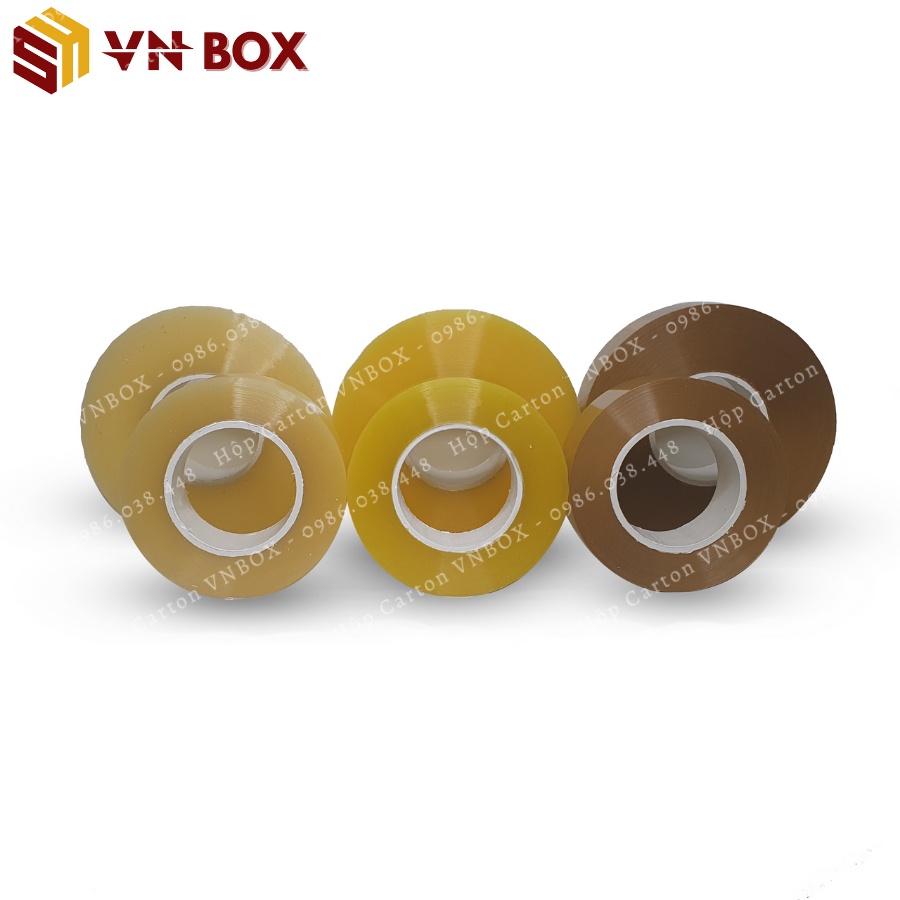 Băng dính 0.5kg lõi mỏng băng keo gói hàng trong suốt lõi thạch cao