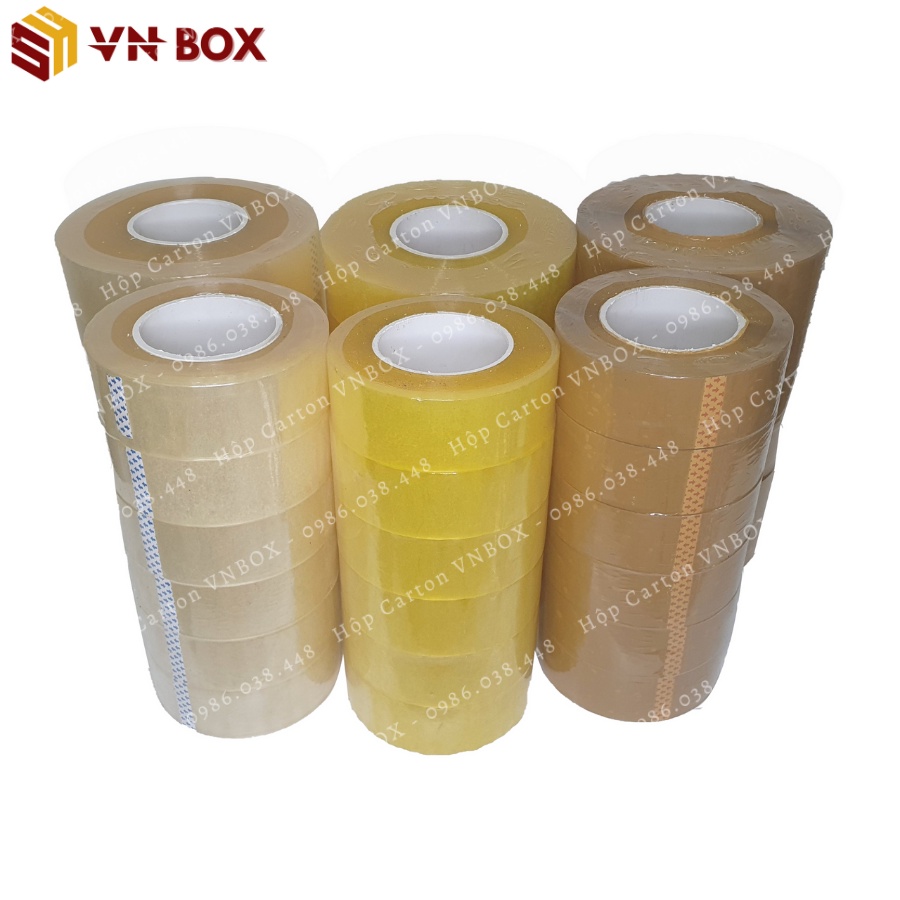 Băng dính 0.5kg lõi mỏng băng keo gói hàng trong suốt lõi thạch cao