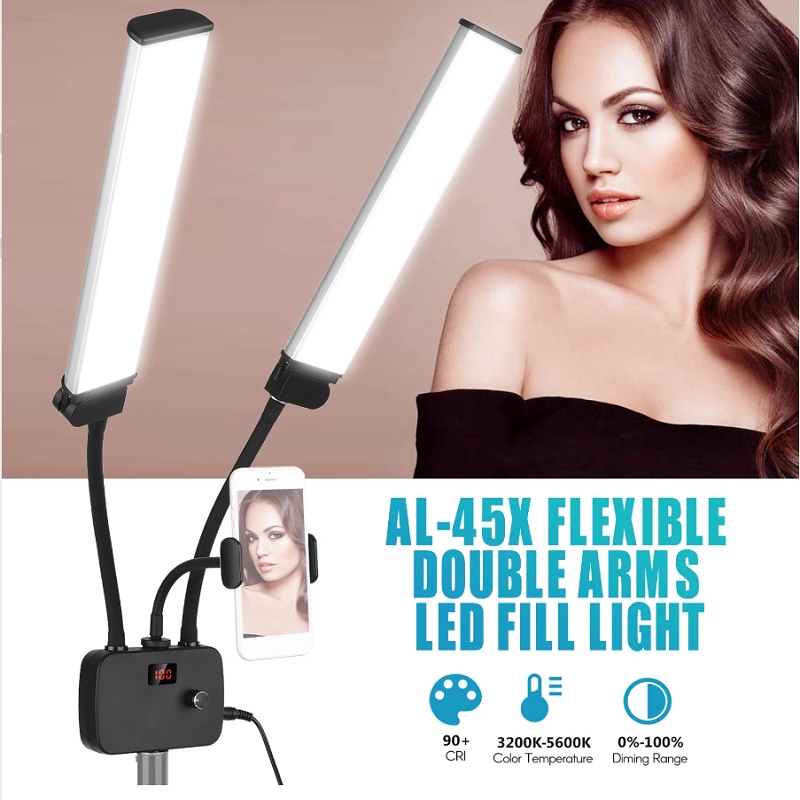 Bộ Đèn Livetream 2 Đèn LED, 3 Mầu Dùng Cho Spa, Phun Xăm, Nối Mi, Thẩm Mỹ, Chụp Ảnh, Quay Video, Selfie - Review - Vlog