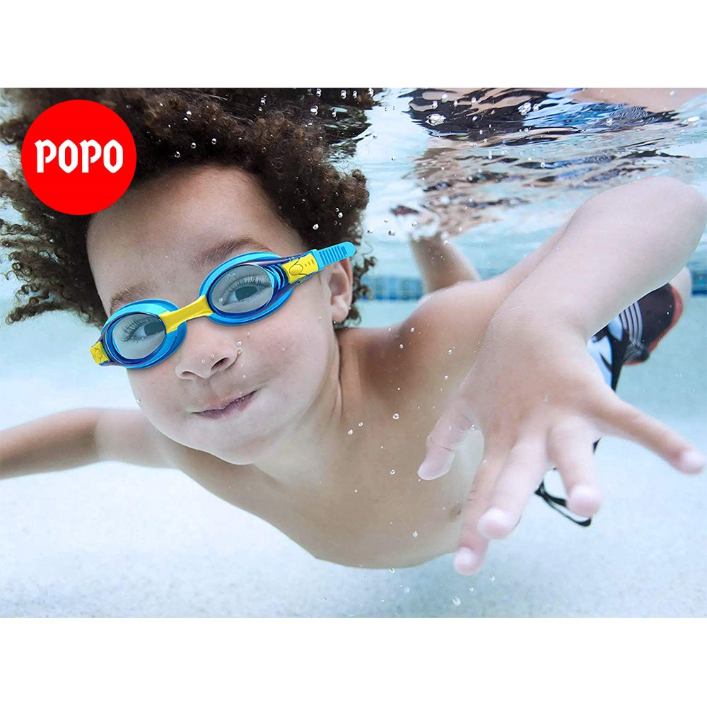 Kính bơi trẻ em với mắt kính cản tia UV POPO cho bé từ 3 tuổi bơi lội an toàn