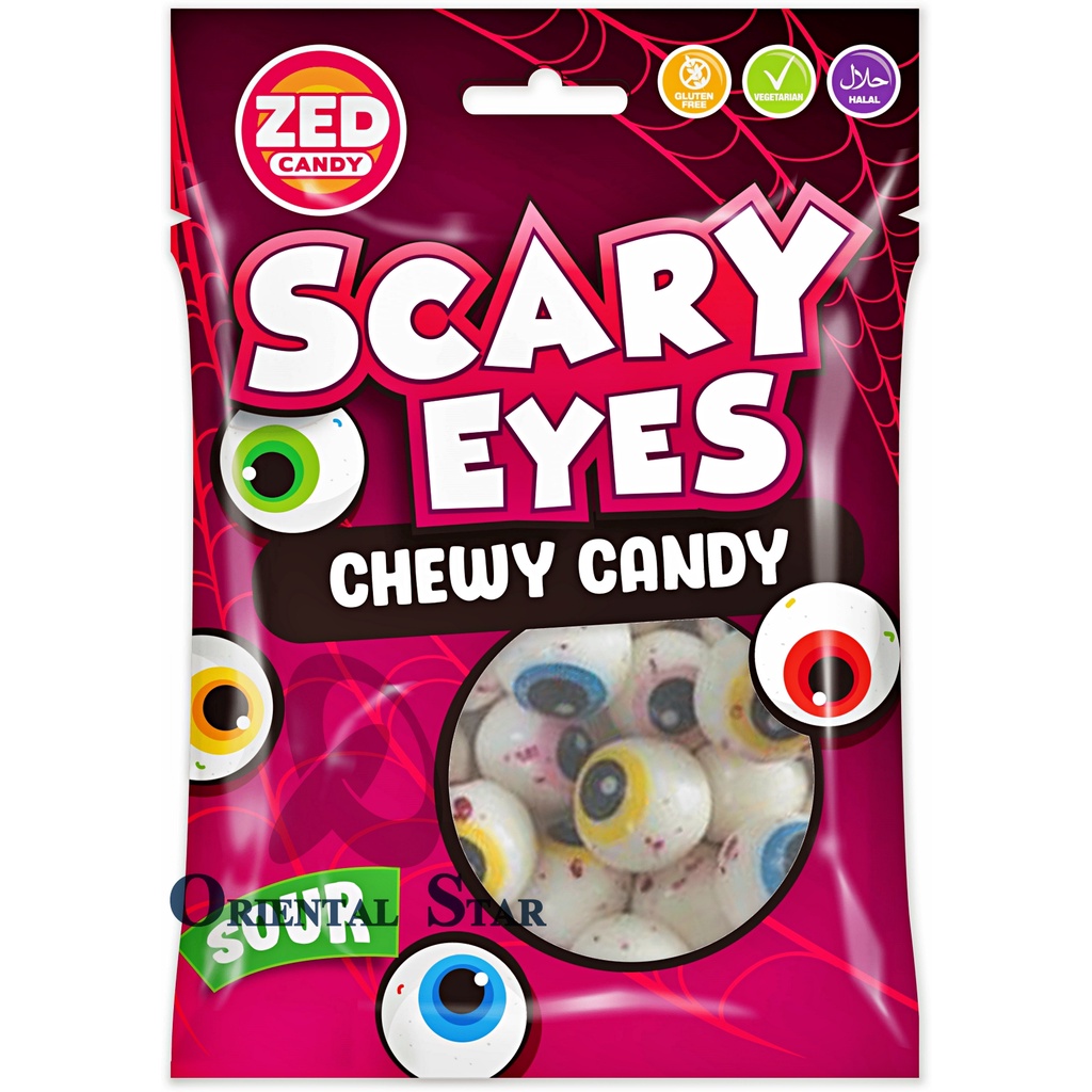 Kẹo Con Mắt Zed Candy Kẹo Dẻo Trái Cây Hình Con Mắt Date Xa Gói 105Gr