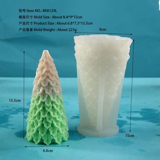 Khuôn silicone làm nến hình cây thông giáng sinh