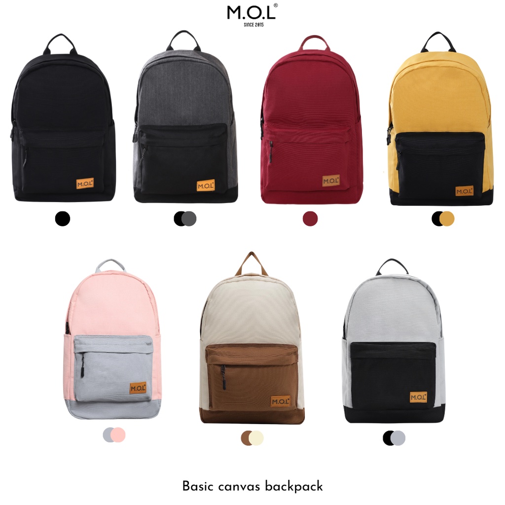 Balo : M.O.L Basic Backpack Canvas