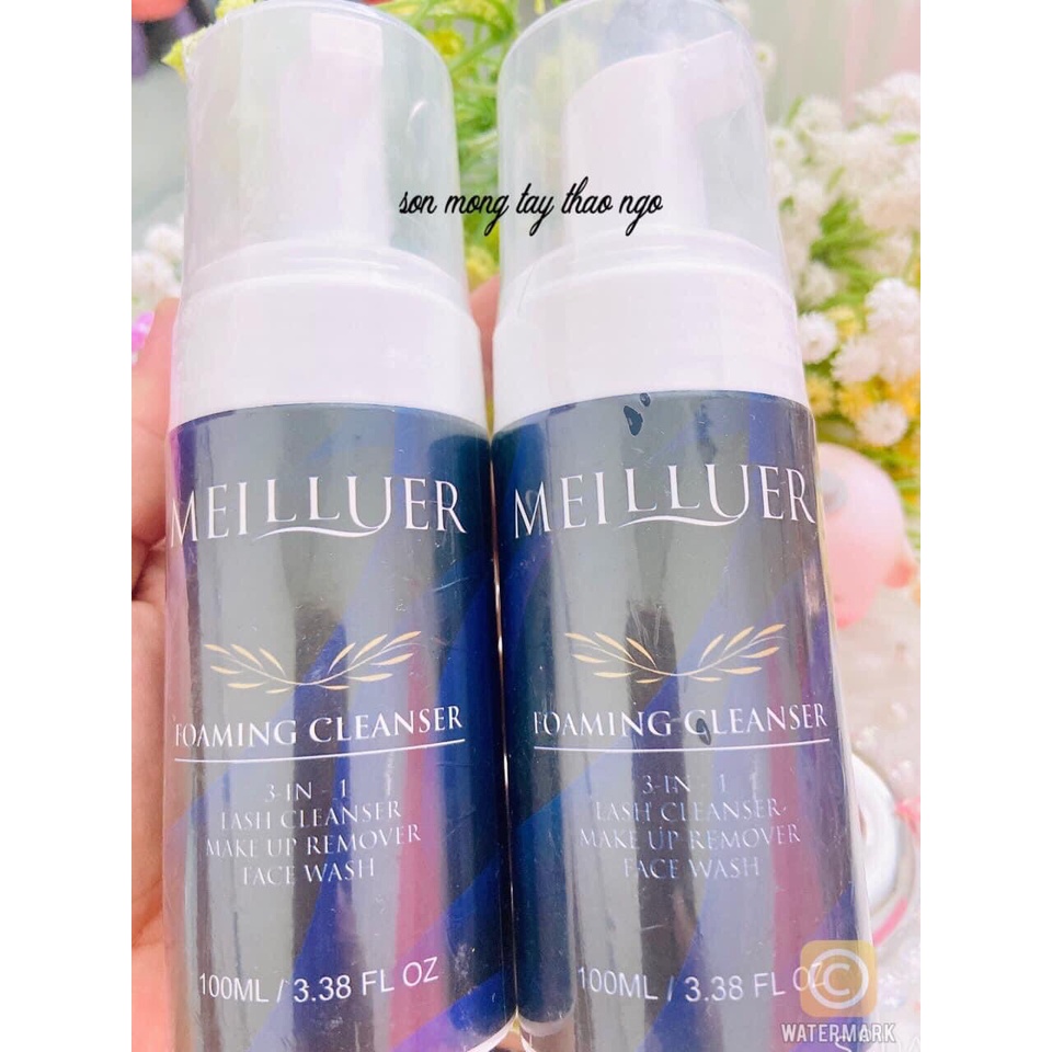 (Hàng mới về) Nước tạo bọt vệ sinh mi nhập khẩu chai lớn 100ml (đồ mi)