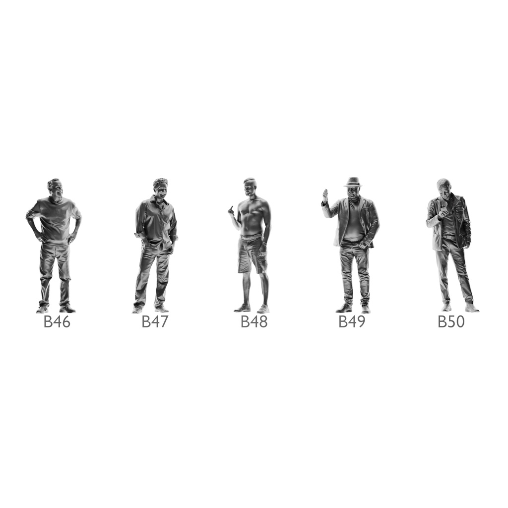 MÔ HÌNH FIGURE 1/64 MÃ SỐ 46 - 60 PHÔI CHƯA SƠN