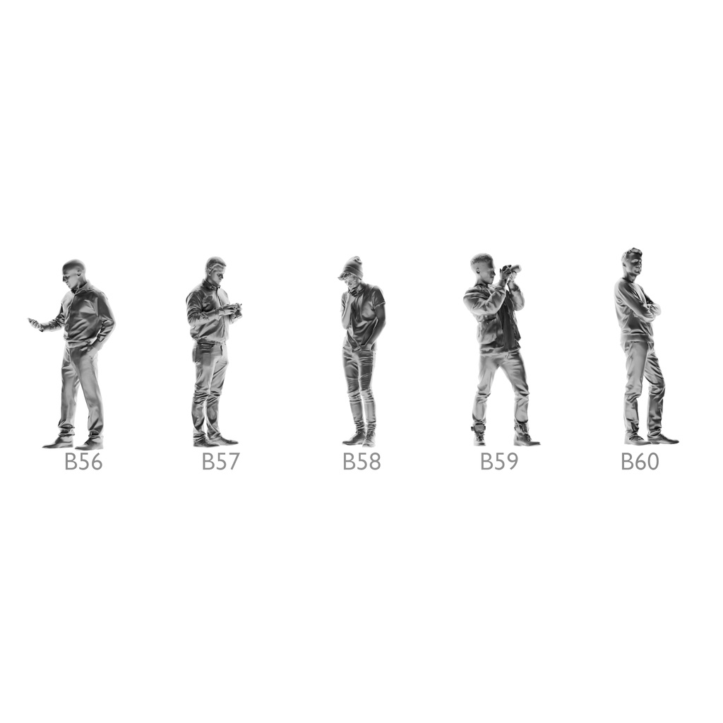MÔ HÌNH FIGURE 1/64 MÃ SỐ 46 - 60 PHÔI CHƯA SƠN