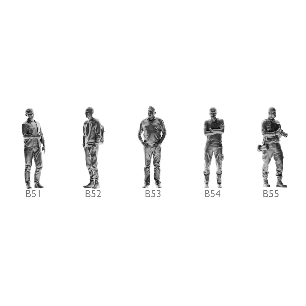MÔ HÌNH FIGURE 1/64 MÃ SỐ 46 - 60 PHÔI CHƯA SƠN