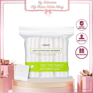 Bông Tẩy Trang Miniso 180 Miếng 2 Lớp Dập Viền Chắc Chắn