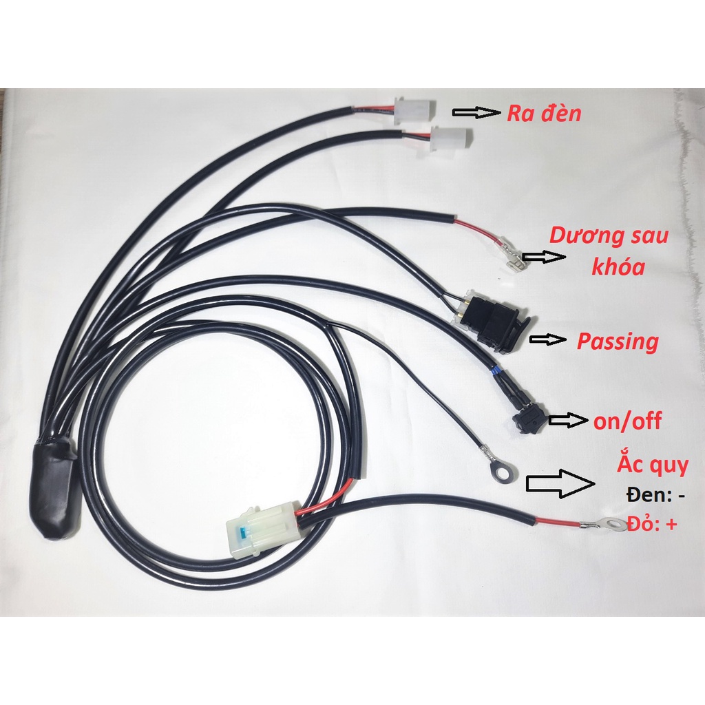 Mạch auto passing 2 đèn L4, trợ sáng