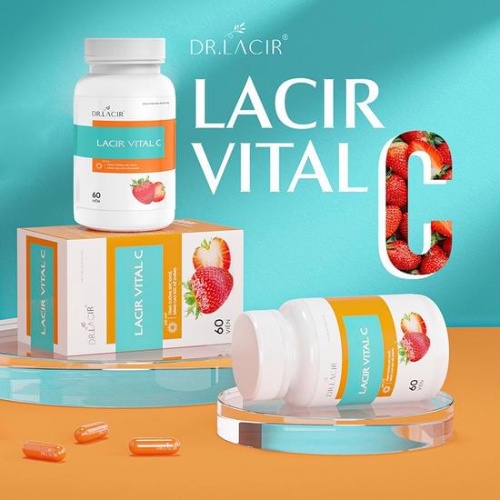Viên Uống Vitamin C hộp 60 viên, DR.LACIR, Tăng cường miễn dịch