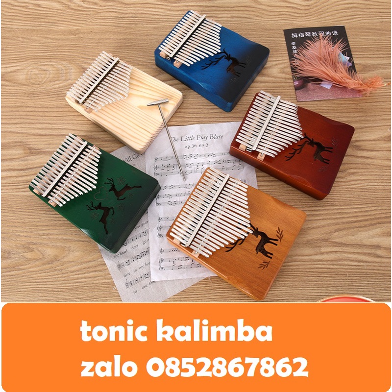 Đàn kalimba gỗ khắc lazer AURORA AUO002 Nhẫn