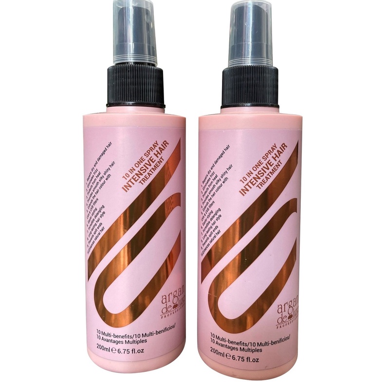 Xịt dưỡng 10 tác dụng trong 1 Argan Deluxe 10 IN ONE Spray Intensive Hair Treatment 200ml