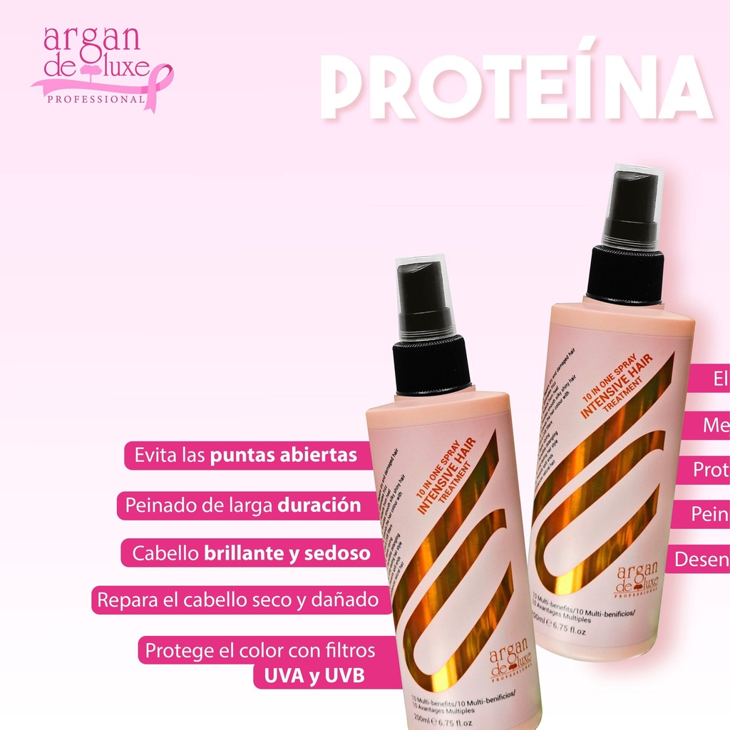 Xịt dưỡng 10 tác dụng trong 1 Argan Deluxe 10 IN ONE Spray Intensive Hair Treatment 200ml