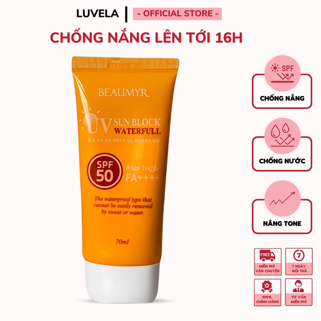 Kem chống nắng nâng tone Hàn Quốc - Beaumyr White (nâng 1-2 tone)