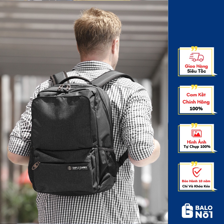 Balo Thời Trang Cao Cấp Simple Carry B2B01 B.Grey