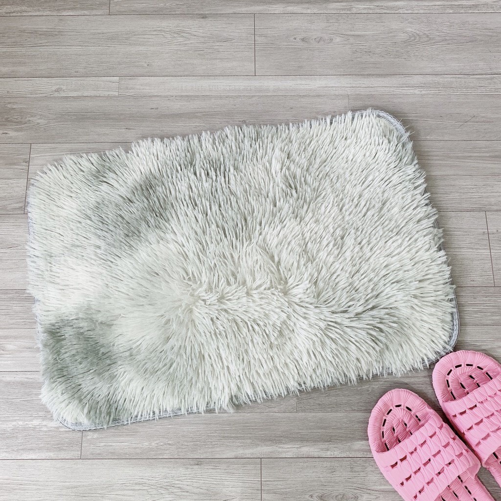 Thảm Lông Loang Trải Sàn Lông Dầy Hàng Đẹp 2022 ( Kích Thước 40x60cm - Mặt Sau Chồng trơn trượt)