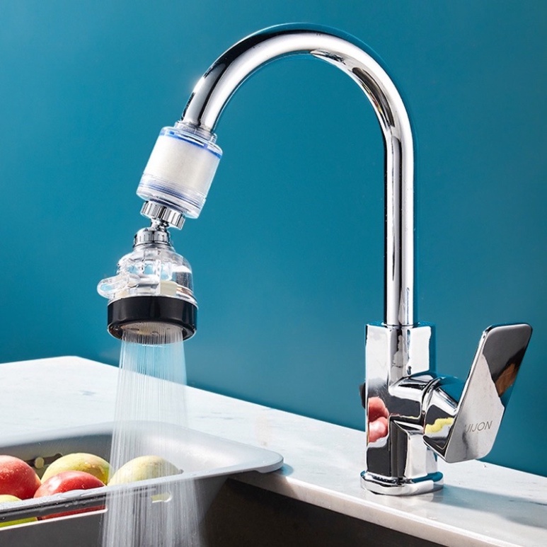 Đầu vòi LỌC NƯỚC tăng áp 3 chế độ - Vòi rửa bát, Vòi rửa mặt, Lọc vòi sen xoay 360 độ0