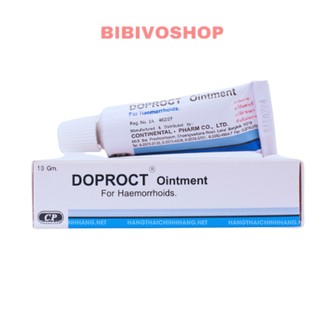 Doproct ointment 10g Thái Lan - Kem bôi trĩ nội và ngoại , Viên đặt
