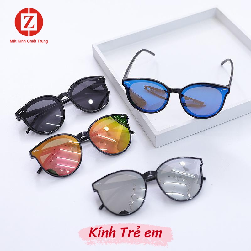 Kính râm thời trang mặt tráng gương chống UV cho bé trai và bé gái, 8 màu cực hot, chống UV tia cực tím mã H1534