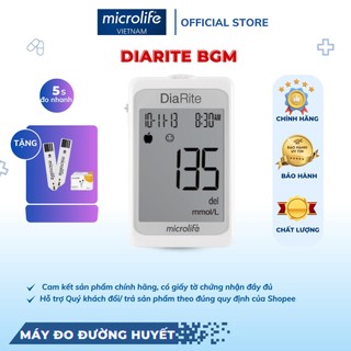 Máy Đo Đường Huyết MICROLIFE DiaRite BGM Màn Hình Lớn Dễ Nhìn Bảo Hành Trọn Đời