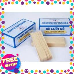 Hộp 100 cây đè lưỡi gỗ chưa tiệt trùng BaLac