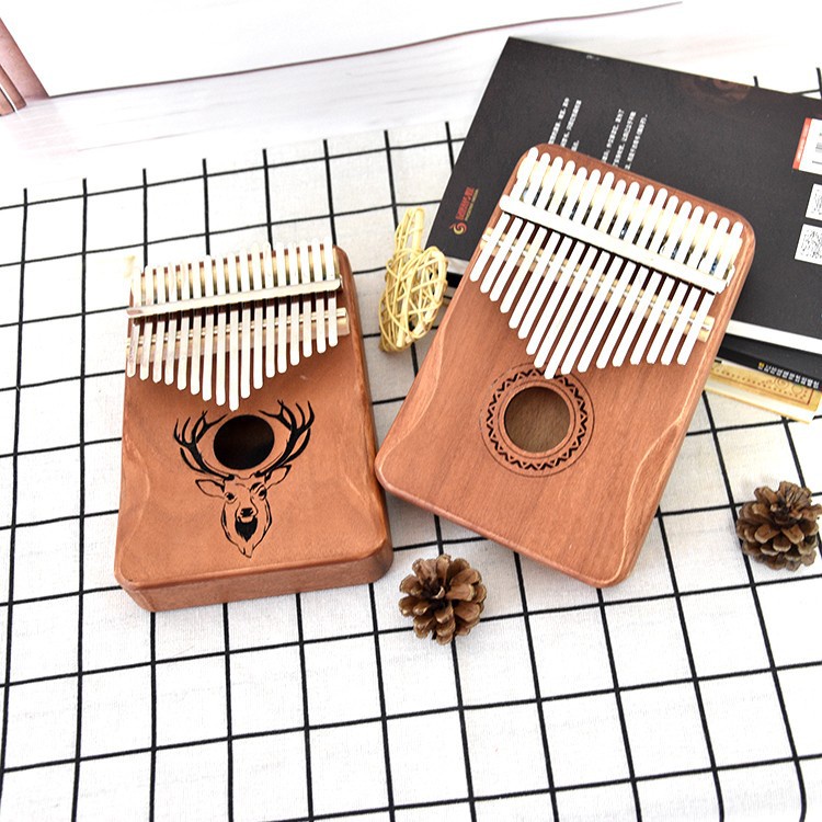 Đàn piano ngón tay cái sản xuất trực tiếp tại nhà máy xưởng Việt Nam đàn kalimba 17 phím mahogany Tonic- Hàng chính hãng