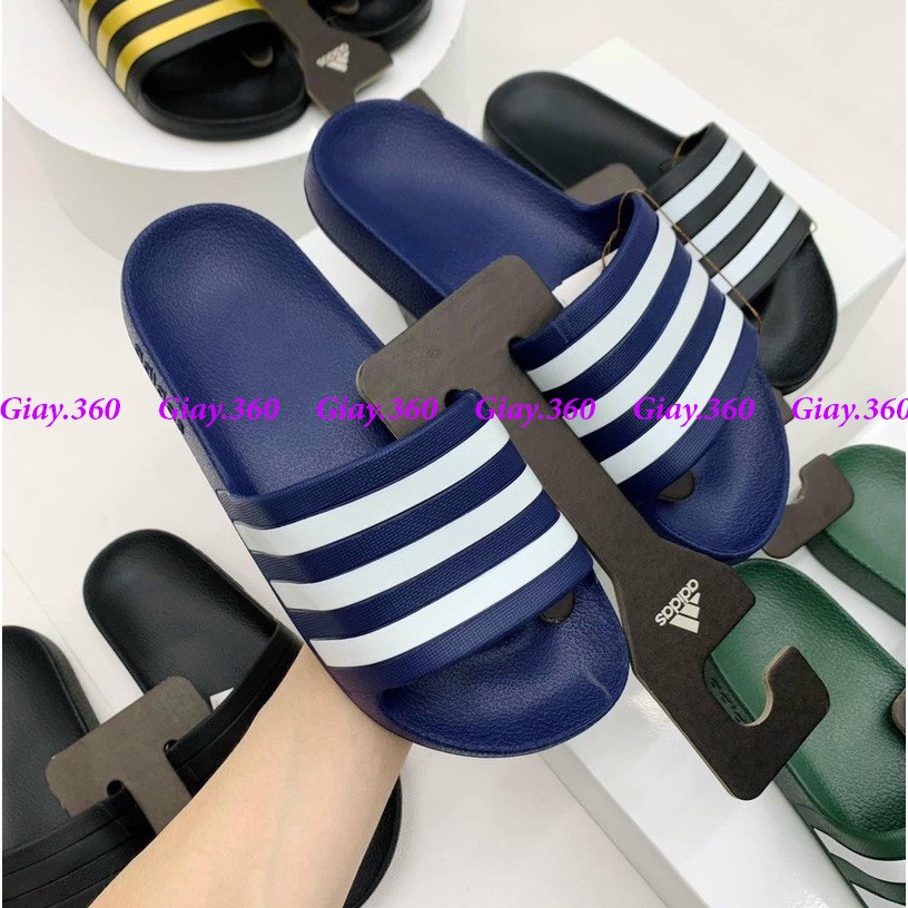 Dép adidas đúc nguyên khối siêu nhẹ,dép nam quai ngang chống hôi chân ful box
