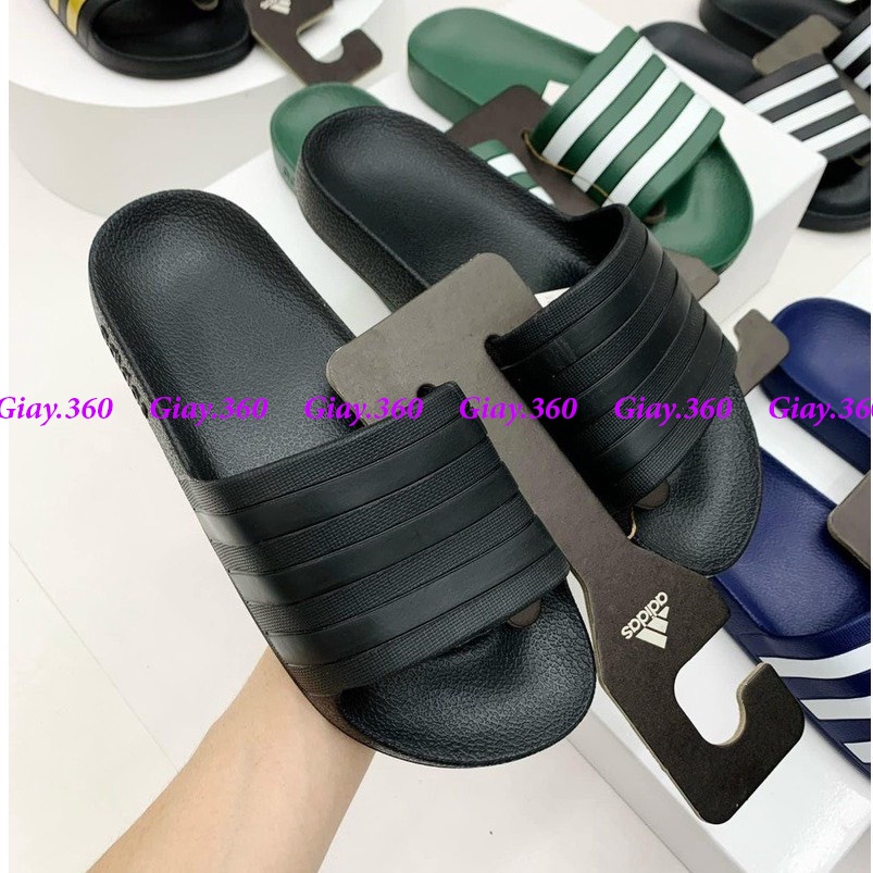 Dép adidas đúc nguyên khối siêu nhẹ,dép nam quai ngang chống hôi chân ful box