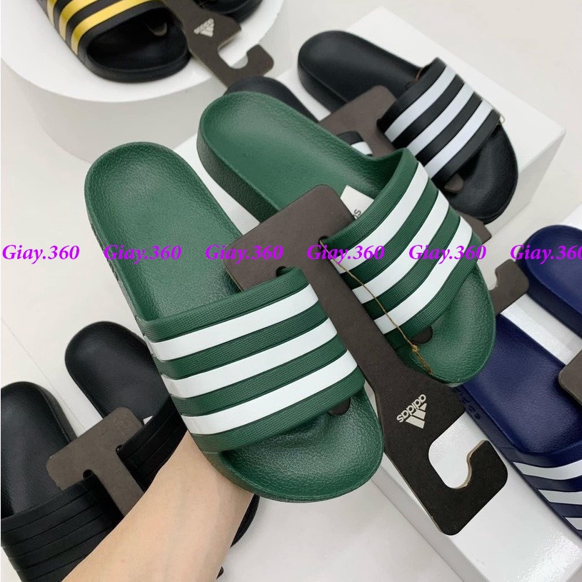 Dép adidas đúc nguyên khối siêu nhẹ,dép nam quai ngang chống hôi chân ful box