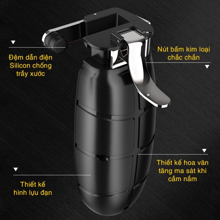 Tay cầm chơi game dành cho iPad MEMO AK-PAD chơi PUBG Mobile Free Fire 4 ngón cực nhạy chất liệu hợp kim Giá Rẻ