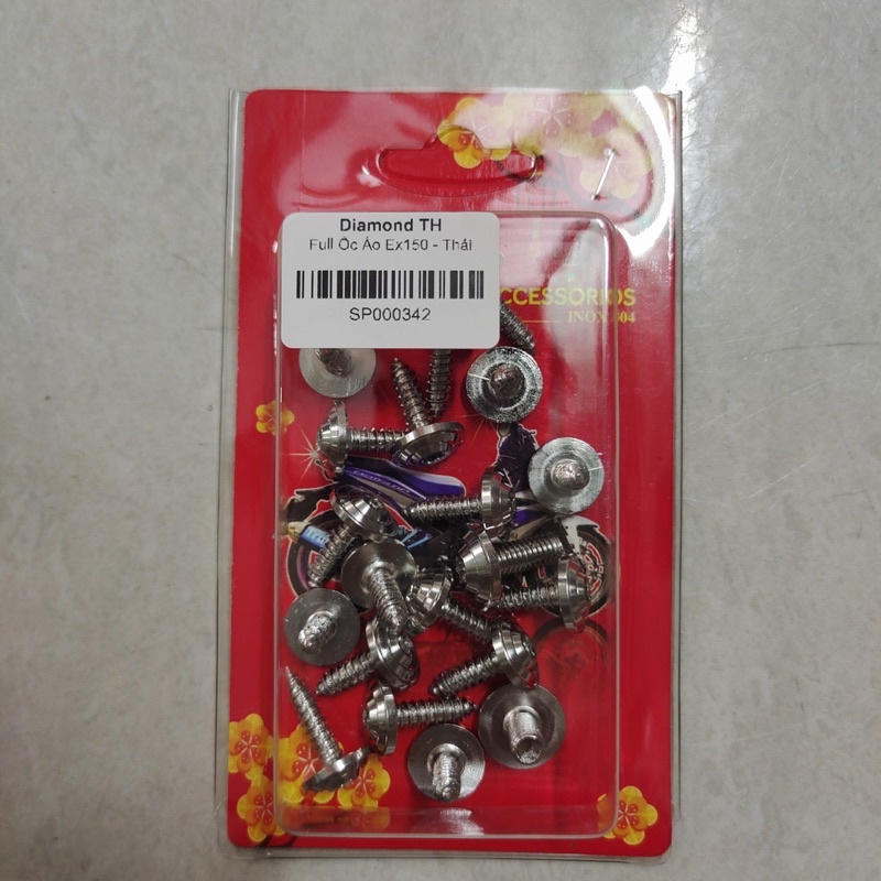 Bộ ốc dàn áo cho xe Ex150 Ex155 Ex135 Ex2010 inox304