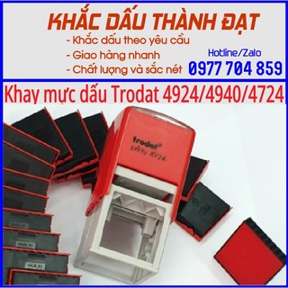 Khay mực, thẻ mực, tampong dấu trodat 4924/4940