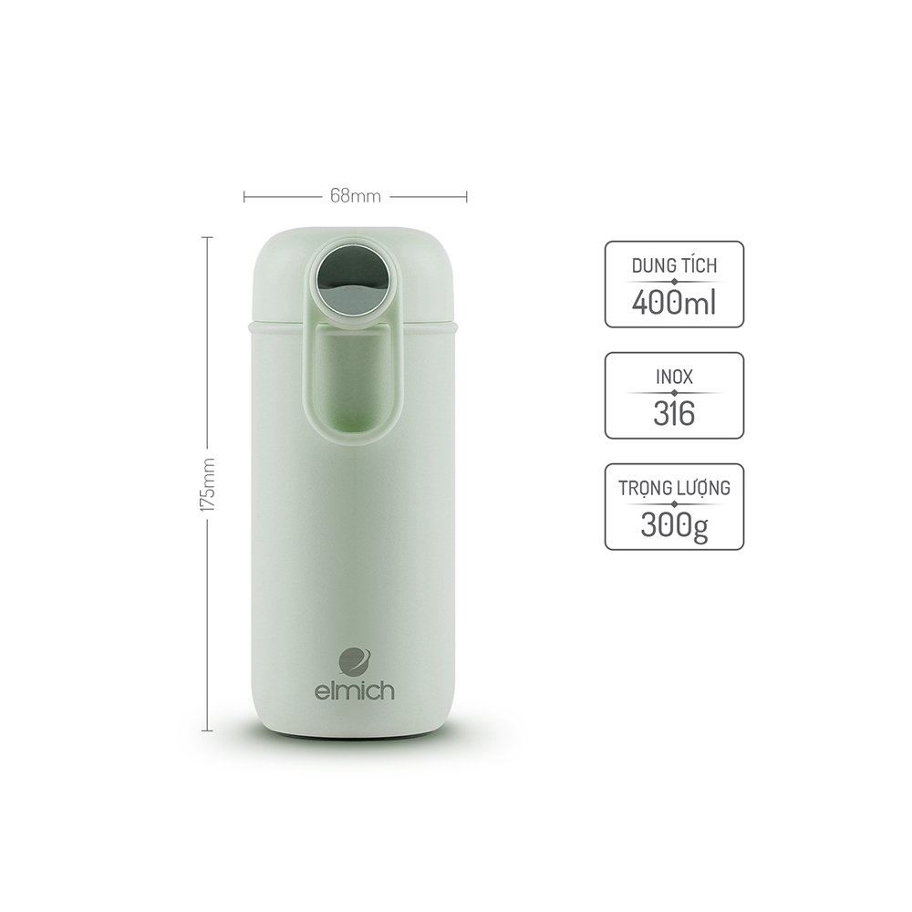 Bình giữ nhiệt Inox 316 Elmich EL8018 dung tích 400ml