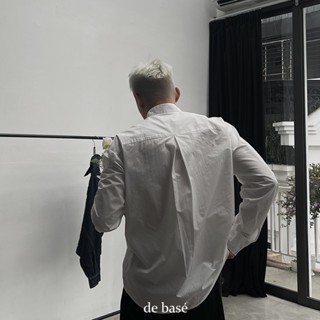 Sơ Mi Trắng Cổ Trụ - Kai shirt - 100% Cotton - De Basé