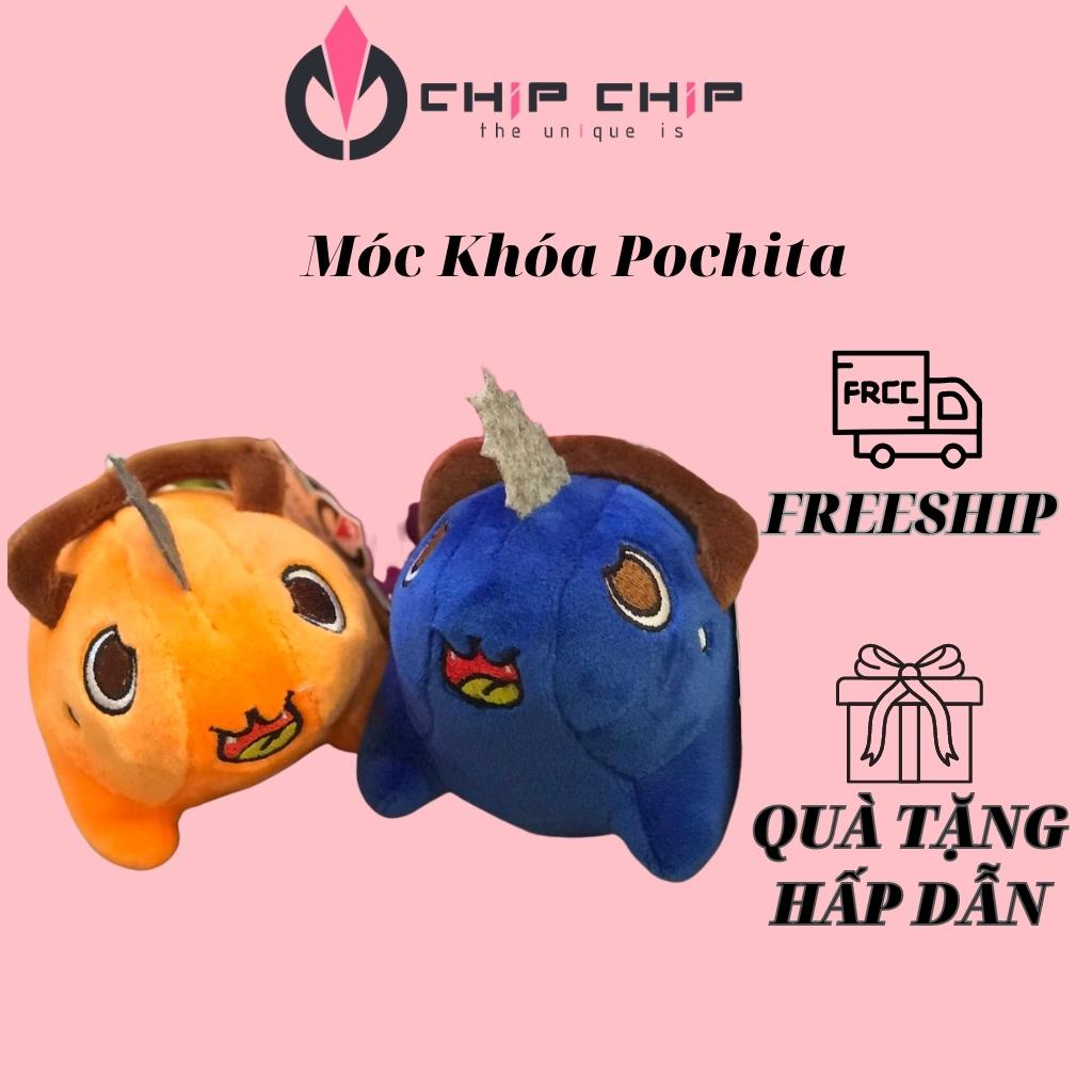Móc Khóa Thú Bông Chainsaw Man Pochita Mini Dễ Thương