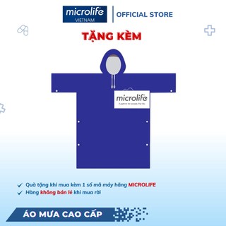 Áo mưa cao cấp làm quà tặng microlife màu xanh