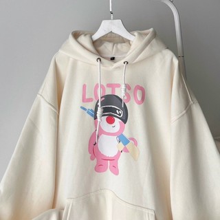 Áo hoodie nỉ thời thượng - chất nỉ ngoại siêu dày dặn có mủ 2 lớp phong cách Hàn Quốc in hình hoạt hình siêu xinh xắn