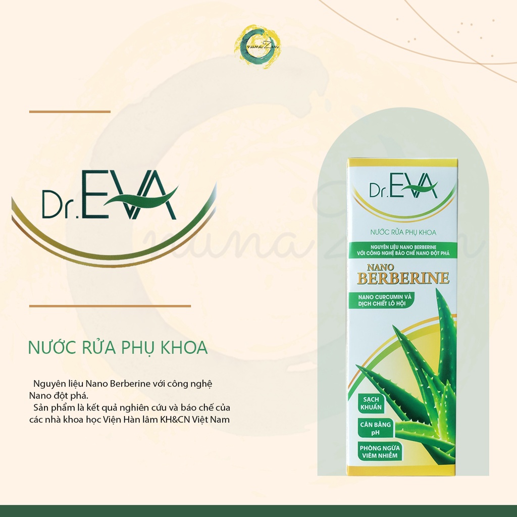 Dung dịch vệ sinh Dr.EVA ddvs phụ nữ 200ml- SP ứng dụng Viện Hàn lâm KH&CN VN